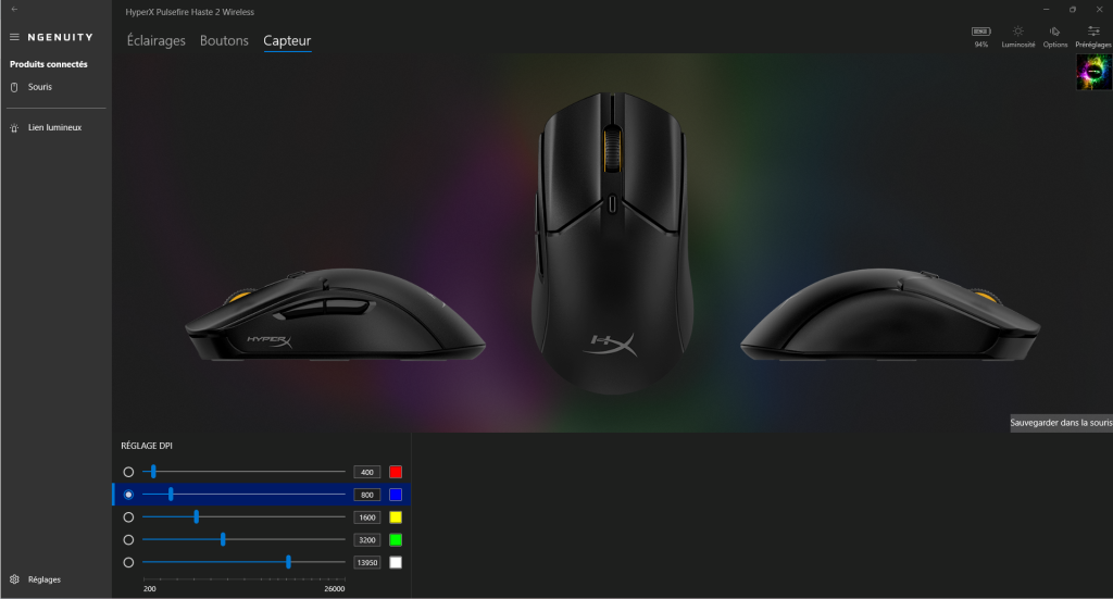 logiciel ngenuity hyperx pulsefire haste 2 wireless