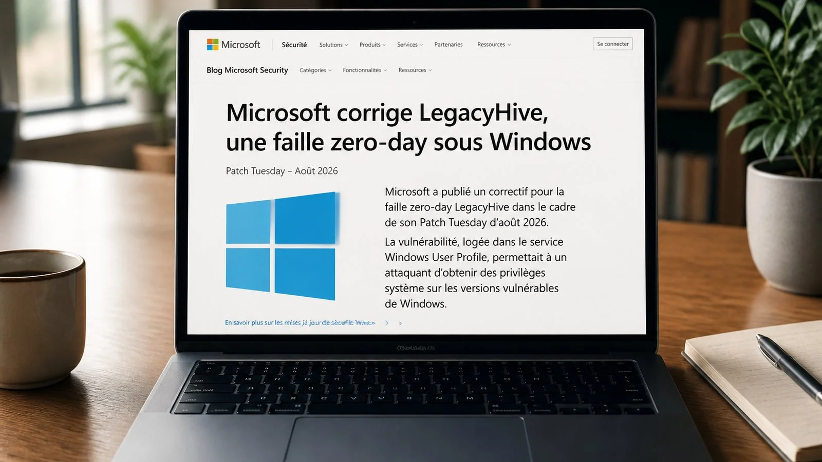 Microsoft corrige LegacyHive, une faille zero-day sous Windows
