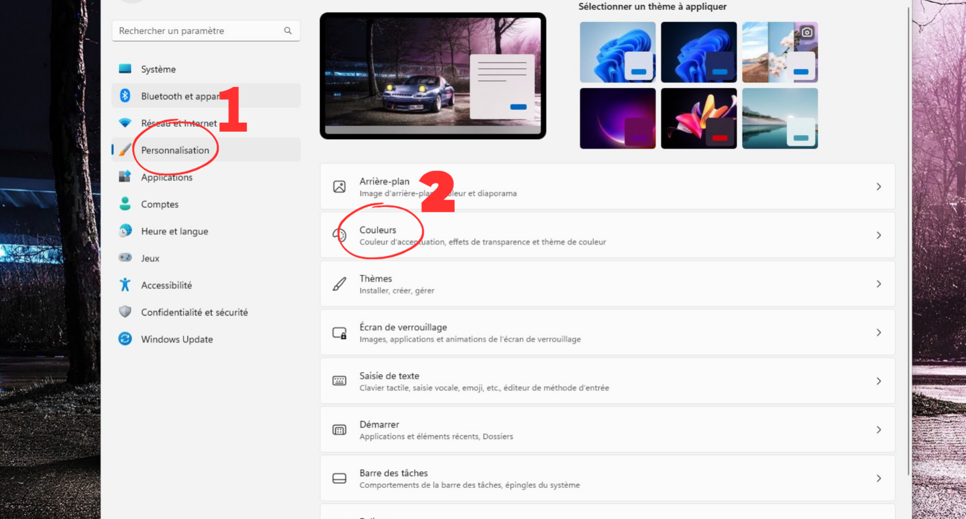 mettre mode sombre windows 11