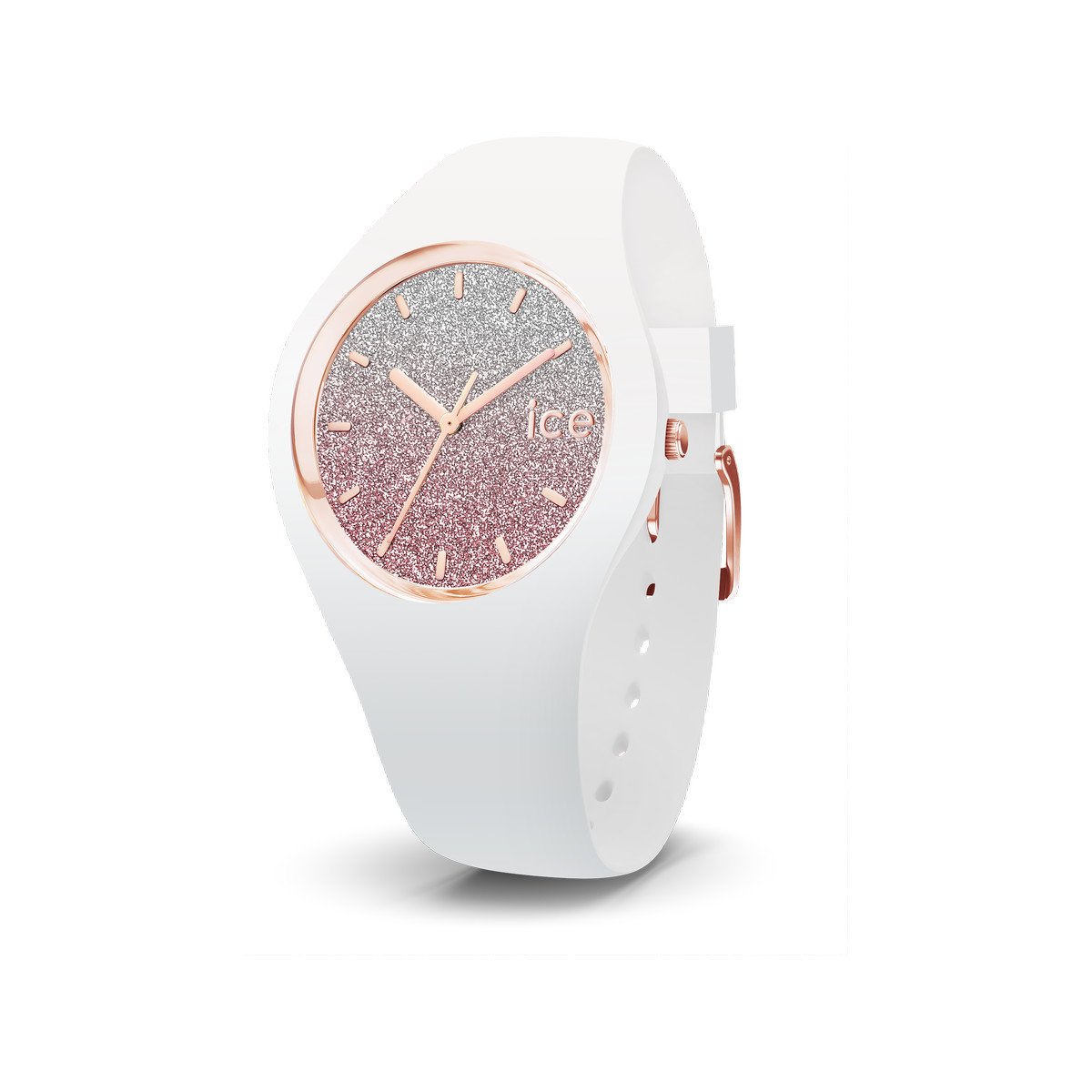 montre ice watch femme silicone blanc medium 40 mm