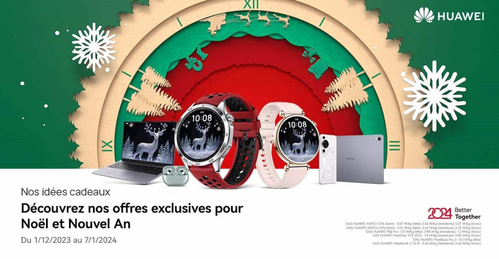 Idée de cadeaux de Noël : Huawei propose une multitude de promotions