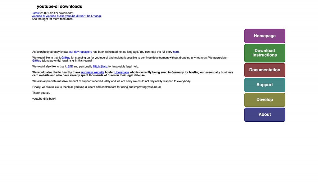 open video downloader youtube-dl