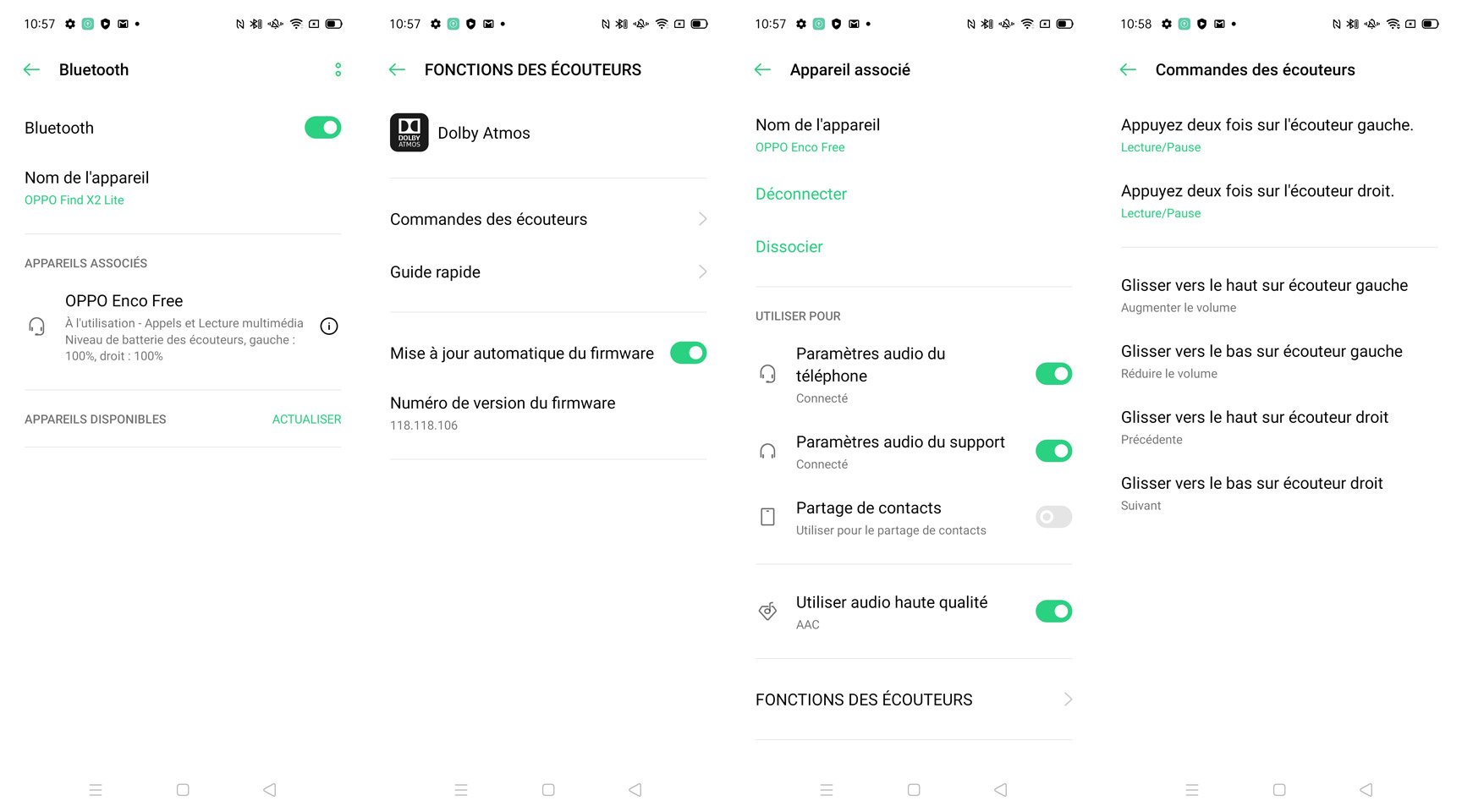 configuration oppo enco free