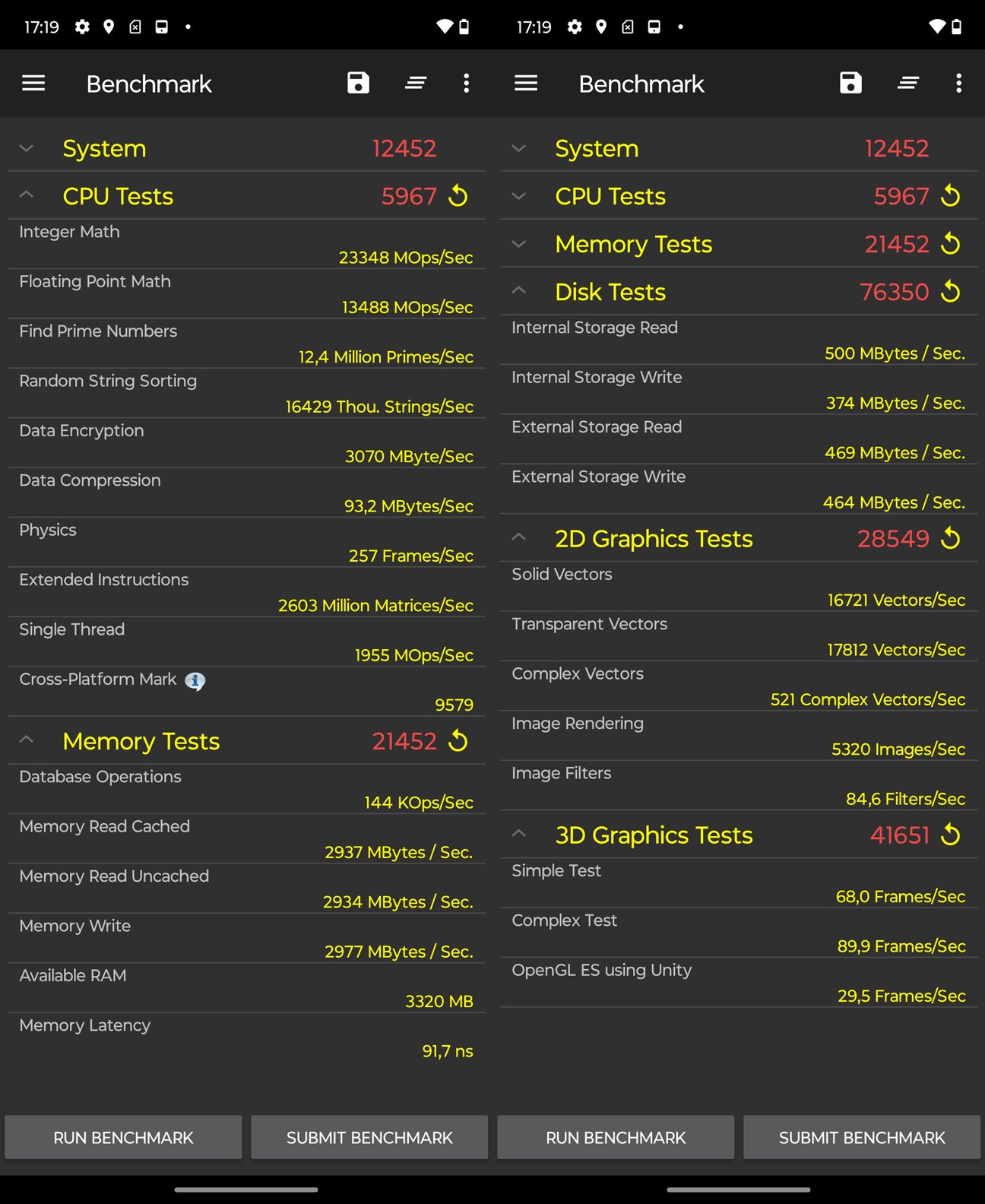 performancetest motorola razr 40