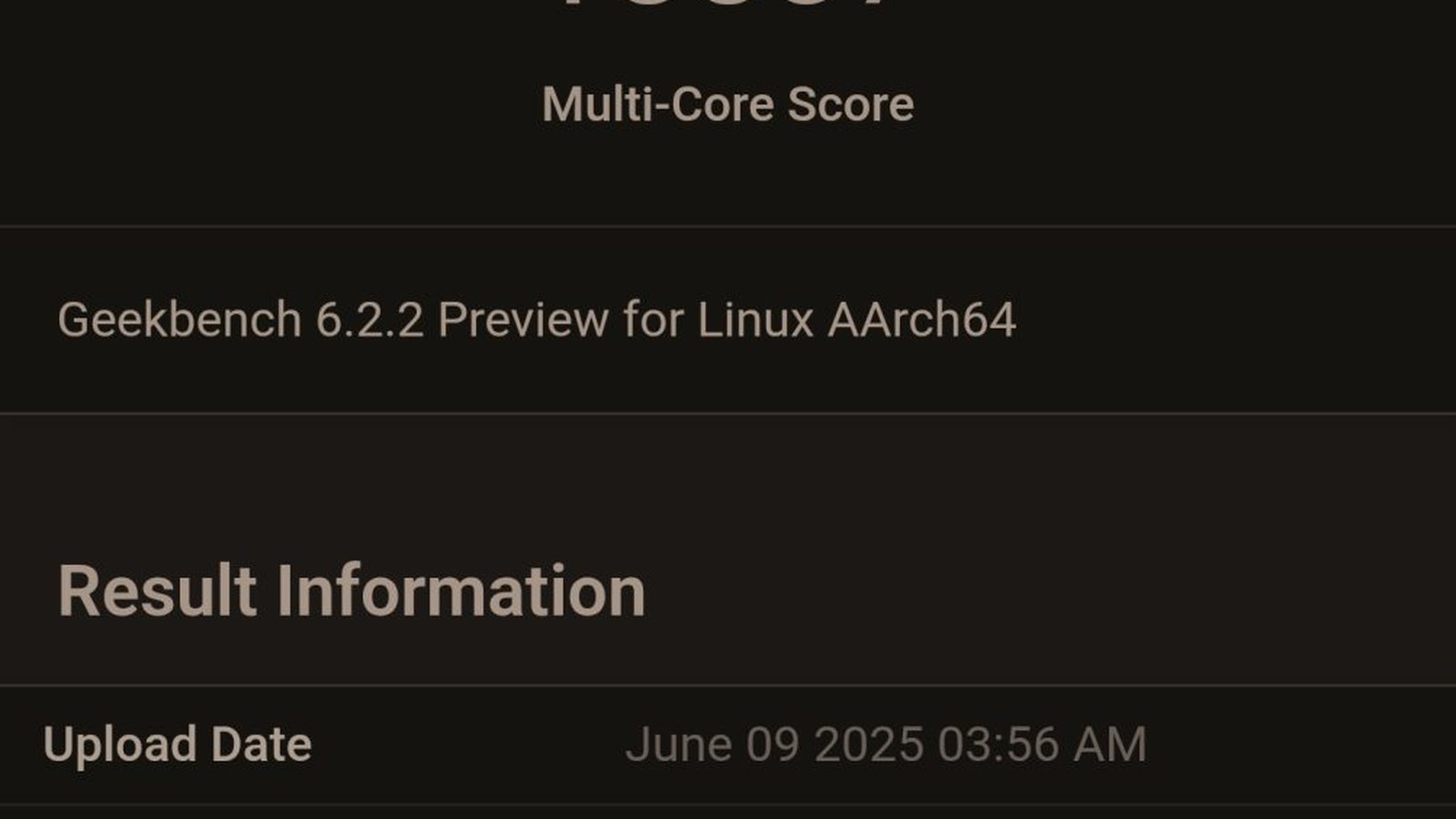 Benchmark Geekbench 6 Nvidia N1x score 3096 single-core 18837 multi-core