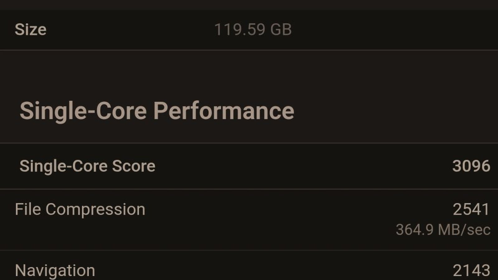 Nvidia N1x spécifications CPU ARM 20 threads et 119 Go RAM sur Geekbench 6