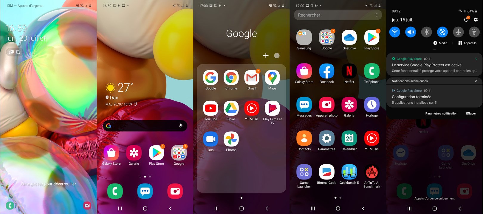 interface galaxy a71