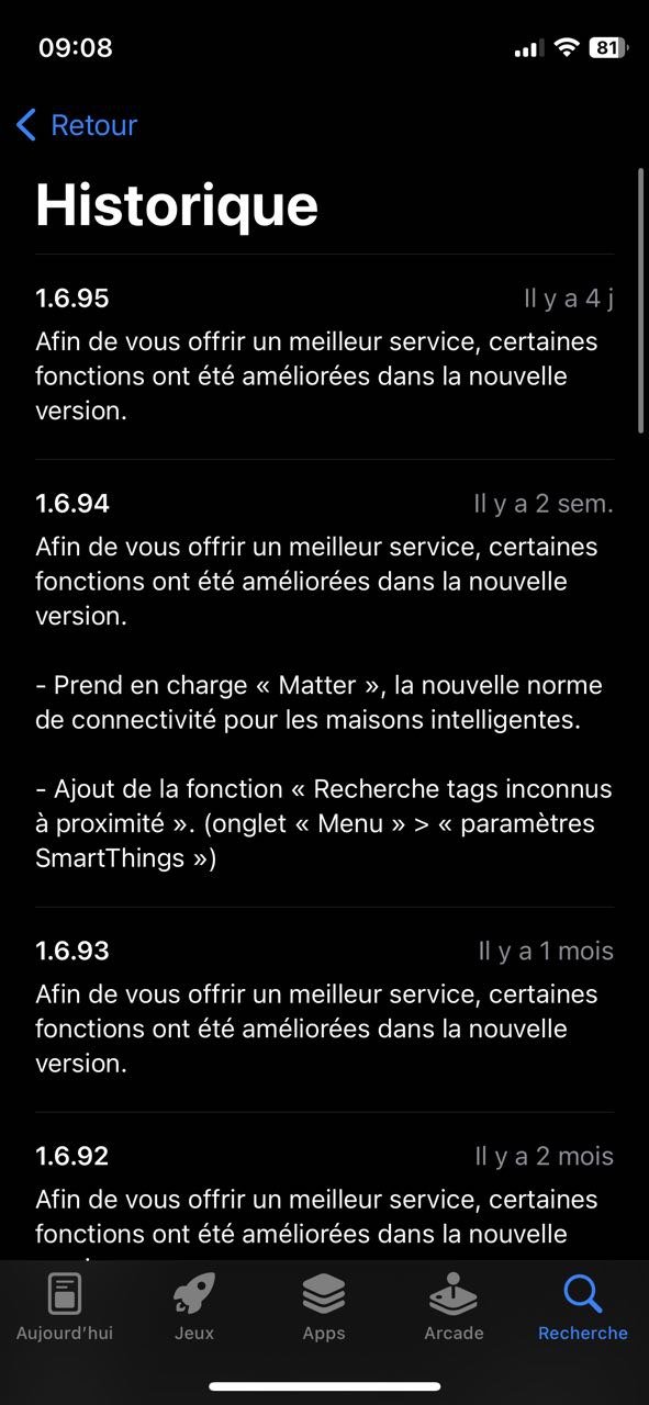 samsung SmartThings matter ios 