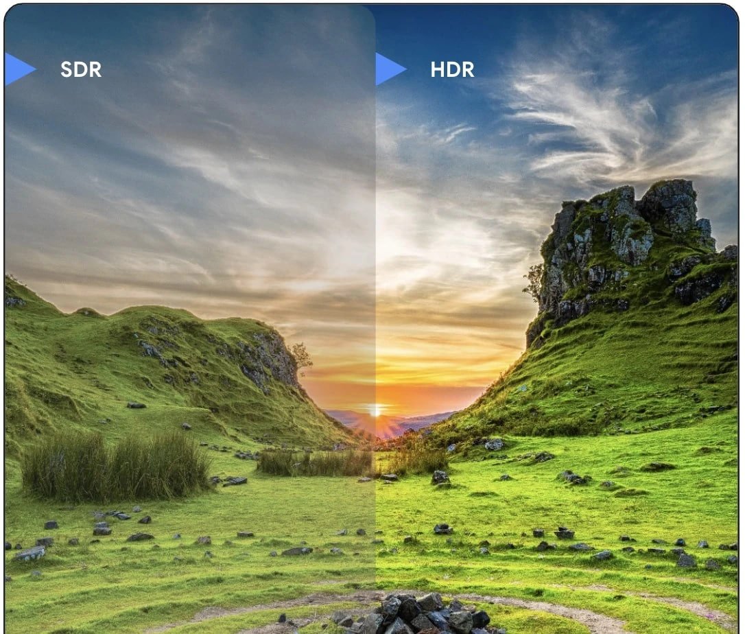 comparatif entre SDR et HDR