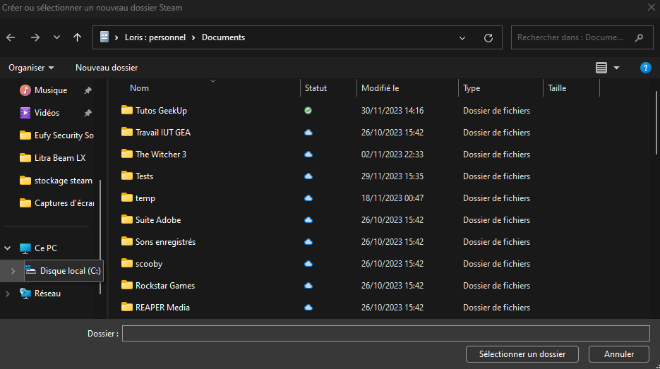 Comment déplacer un jeu Steam vers un autre disque dur ou SSD ?