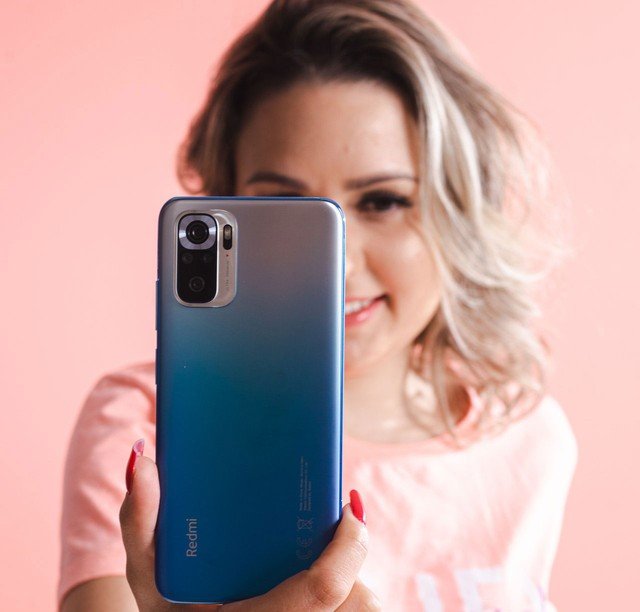 smartphone bleu