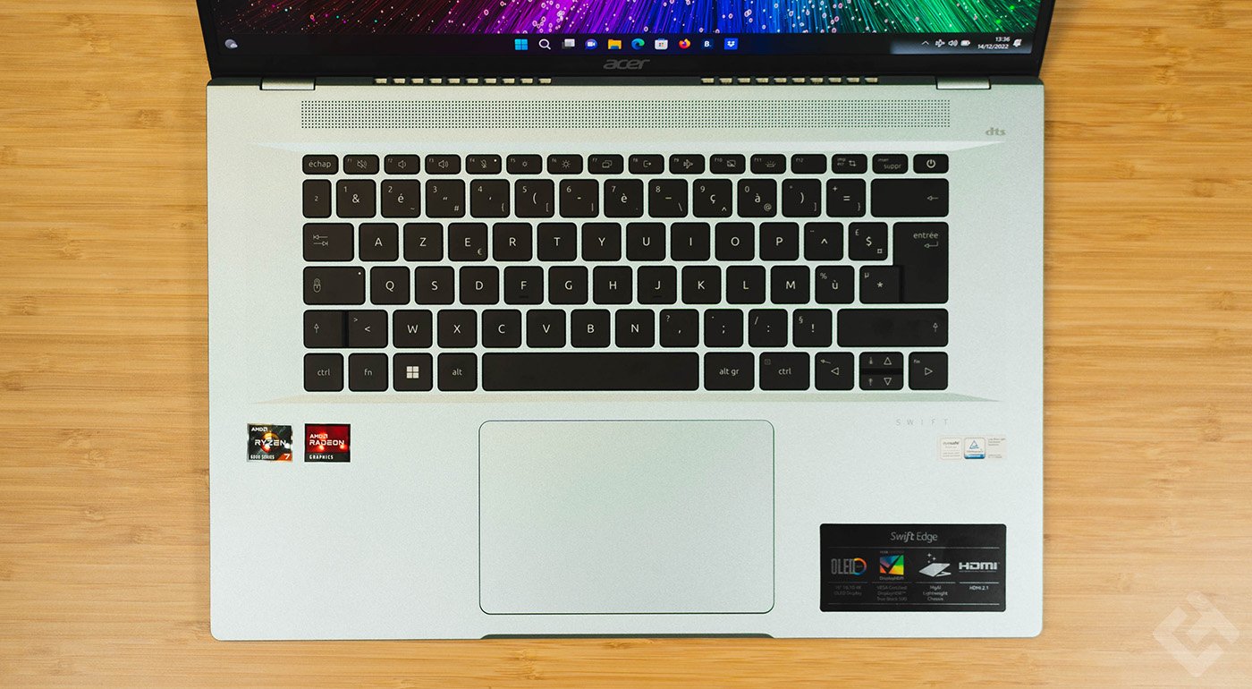 Clavier du Acer Swift Edge SFA16-41