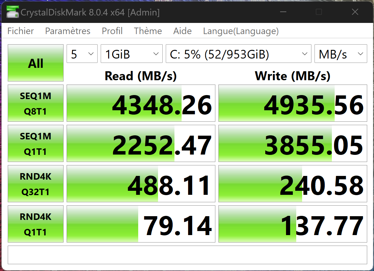 SSD du Acer Swift Edge SFA16-41