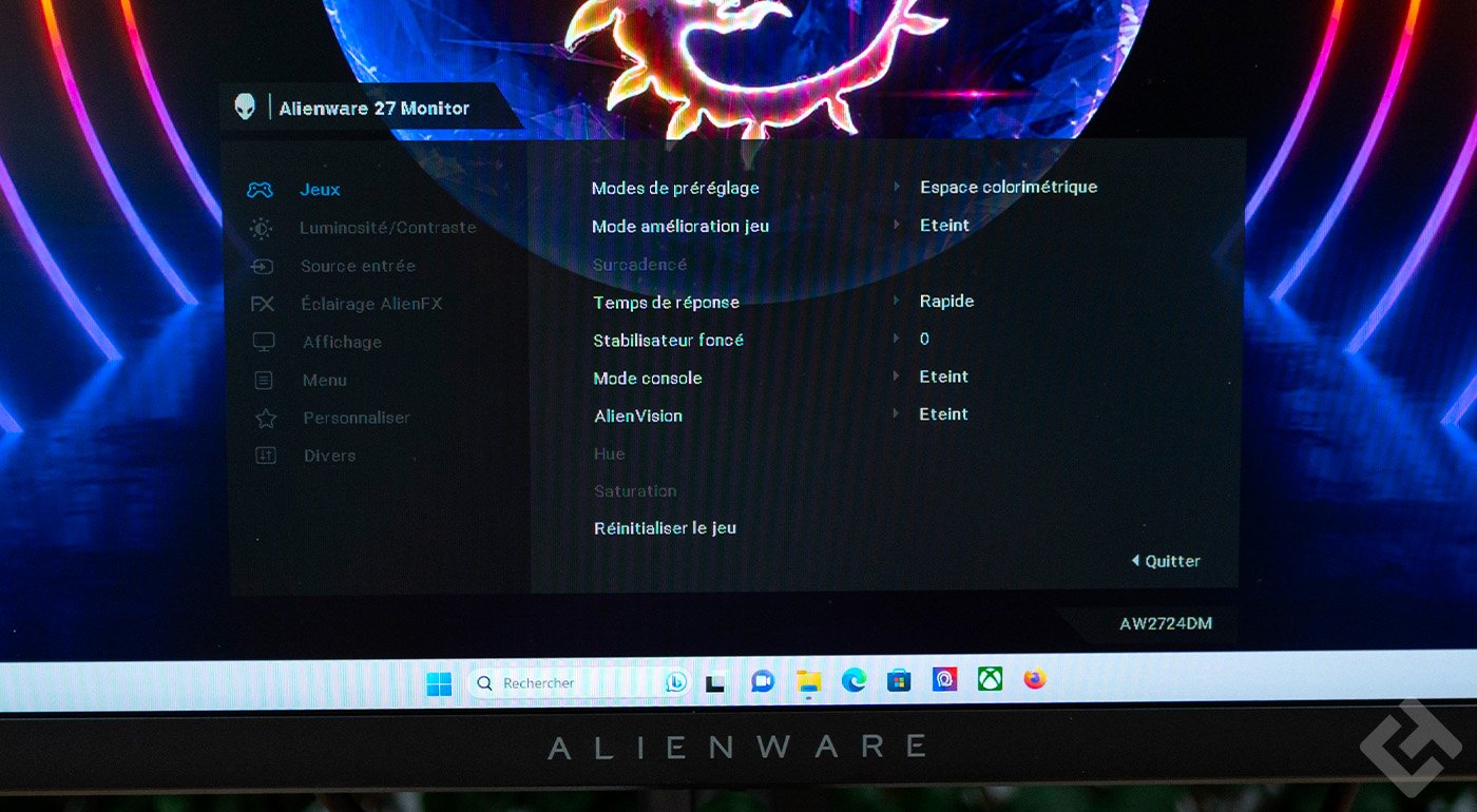 test du dell alienware aw2724dm