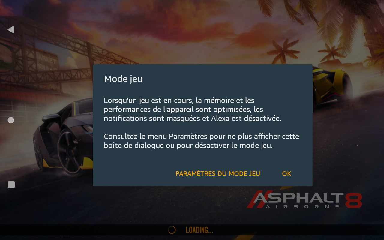 Amazon Fire HD 8 - Mode Jeux