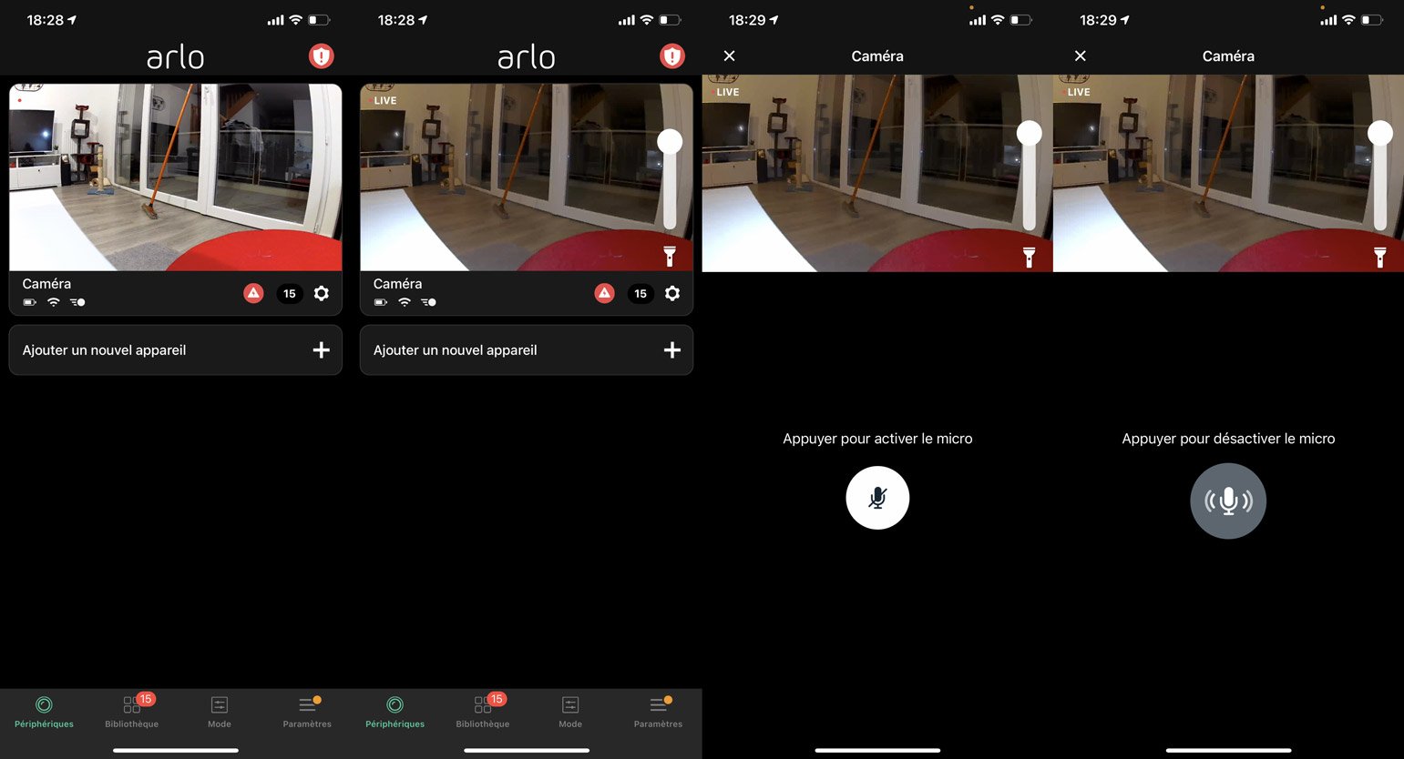 micro arlo essential caméra