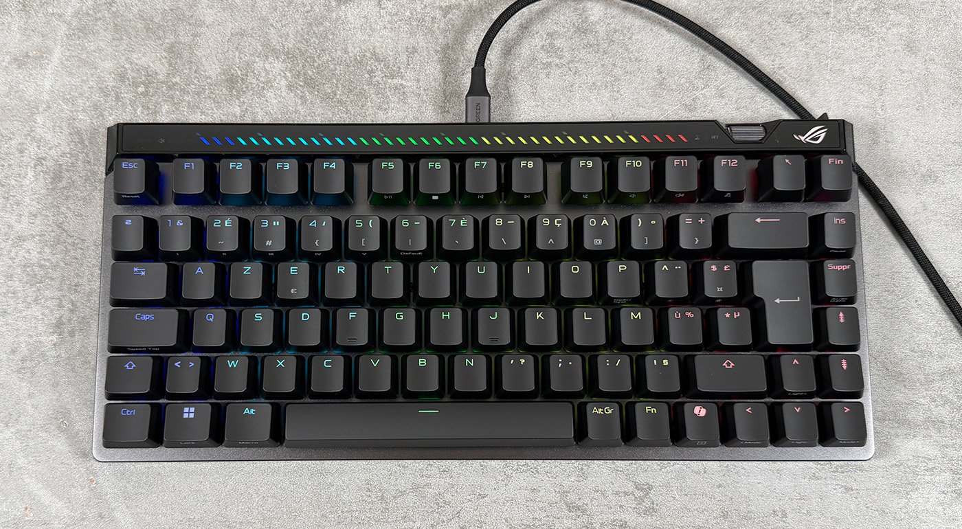 test du Asus rog falchion ace 75 he