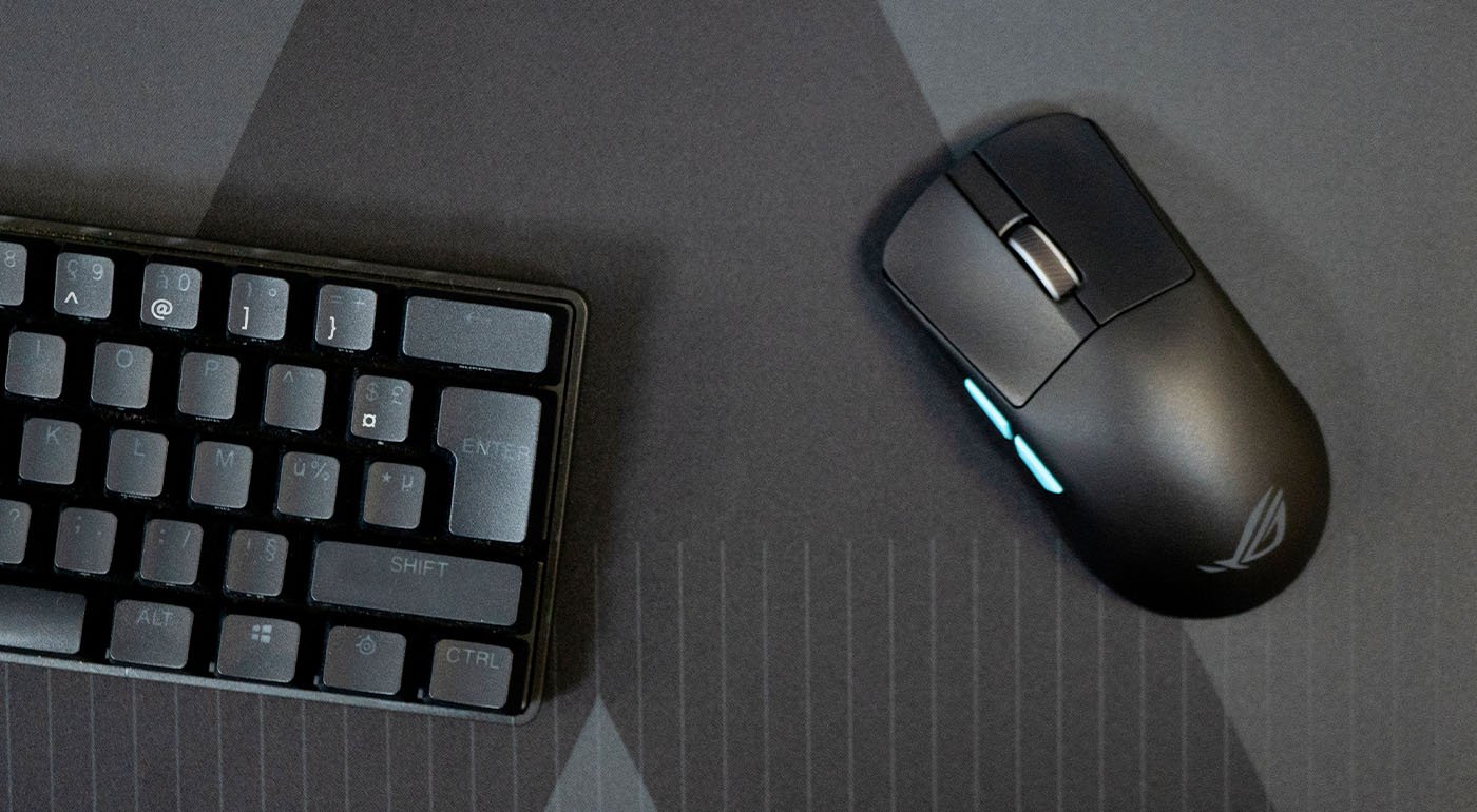 Dessus de la de la Asus ROG Harpe Ace Aim Lab Edition