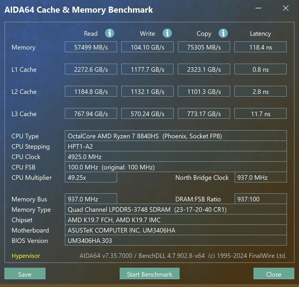 test asus zenbook 14 oled um3406h performances (4)