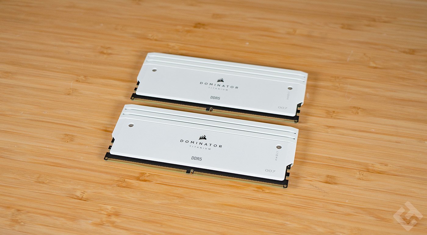 test de la Corsair Dominator Titanium DDR5 First Edition