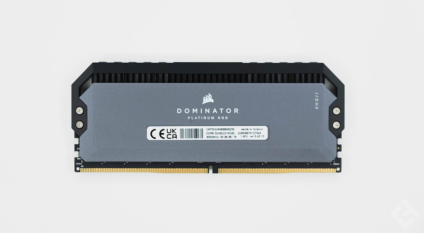 test de la corsair dominator platinium rgb ddr5 amd