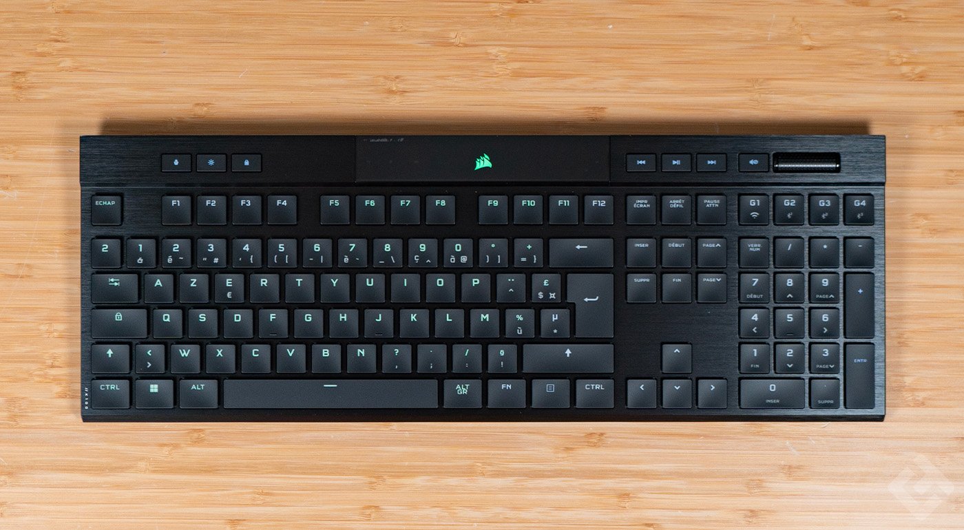 test du corsair k100 air