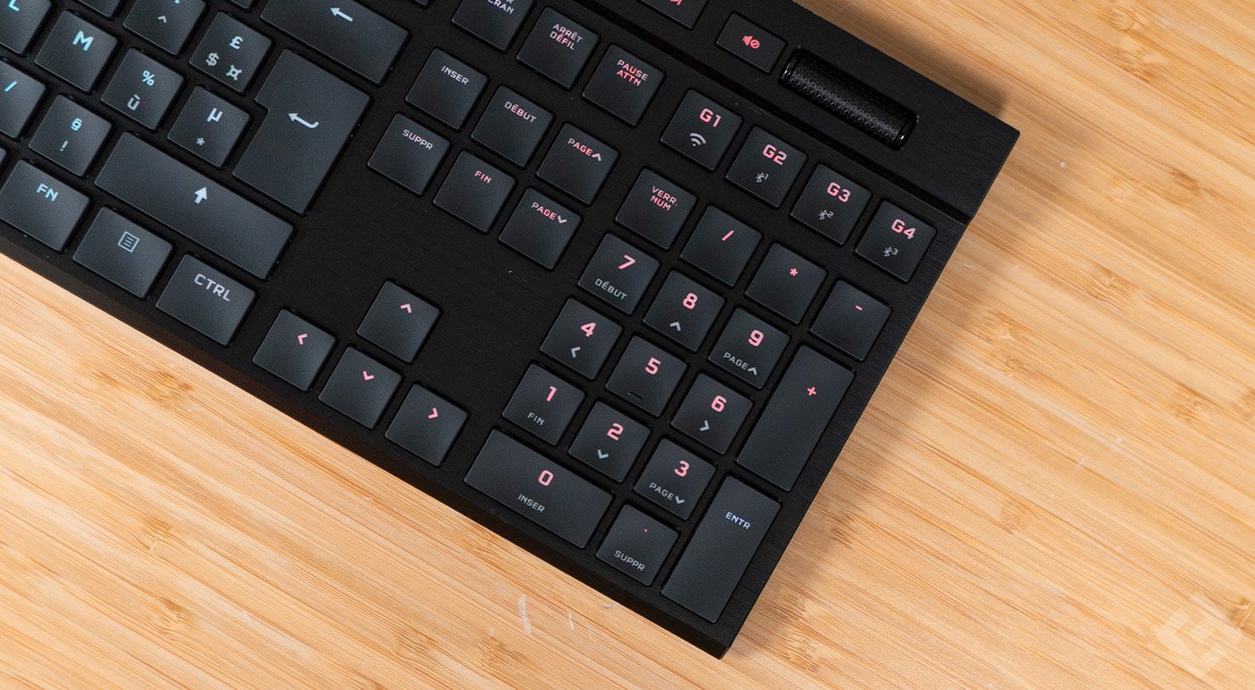 test du corsair k100 air