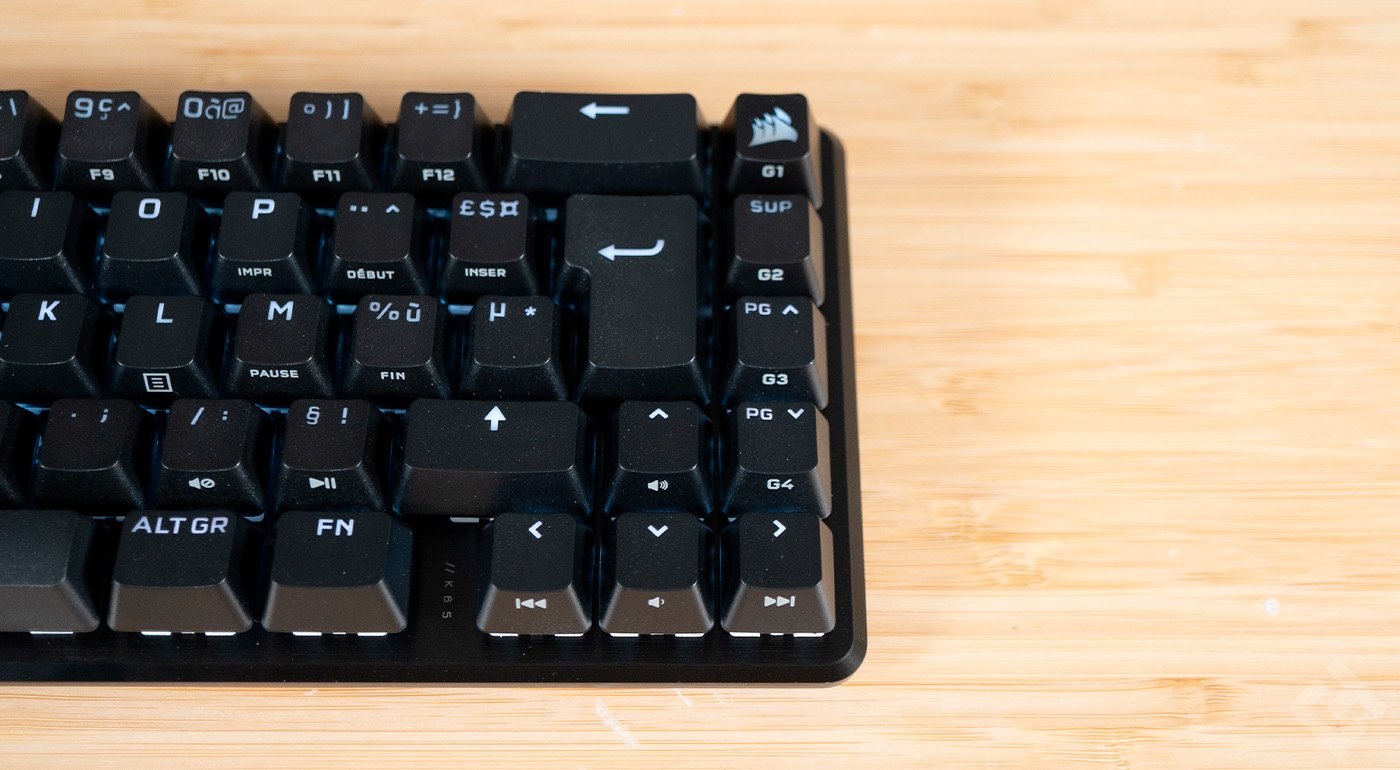 avis corsair k65 pro mini