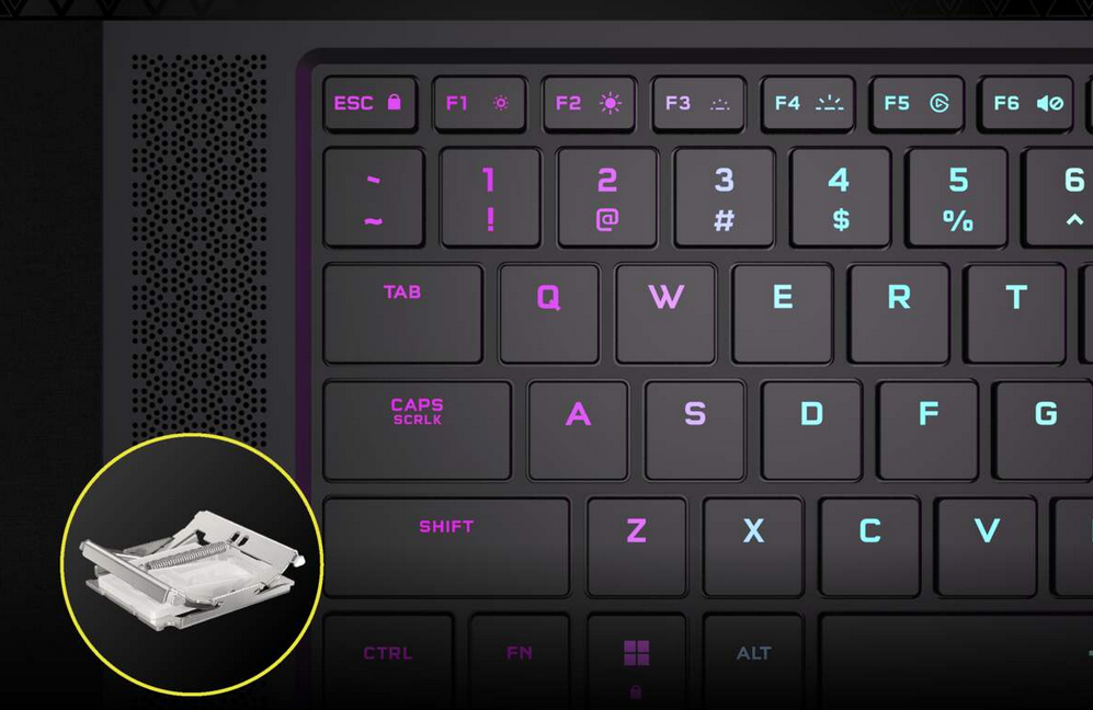 clavier du corsair voyager a1600