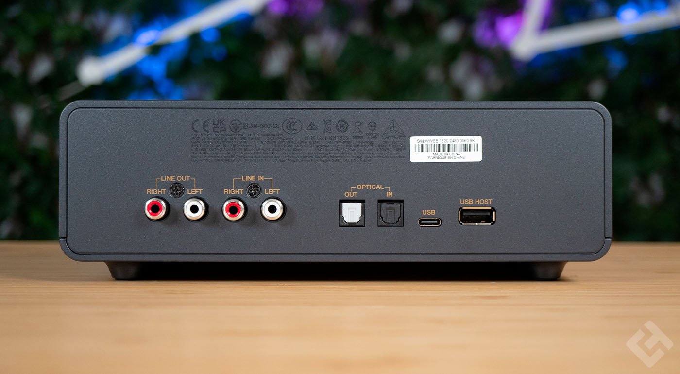 Arrière de la Creative Sound Blaster X5