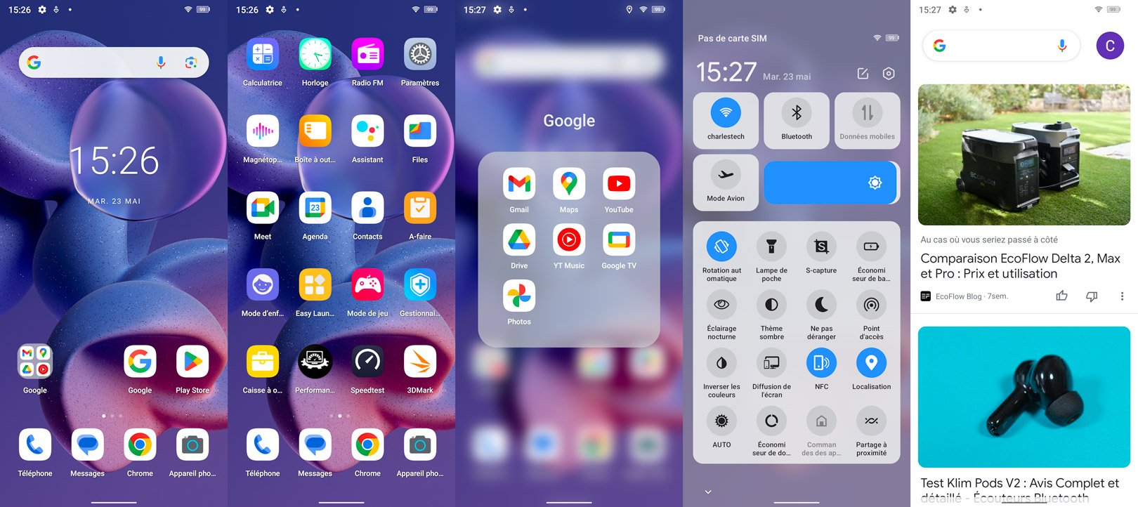 interface du doogee s100