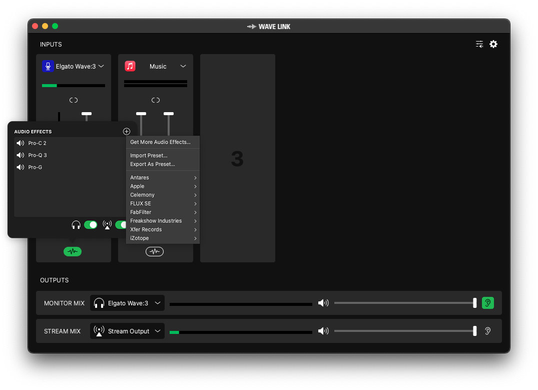 Logiciel Elgato Wave Link
