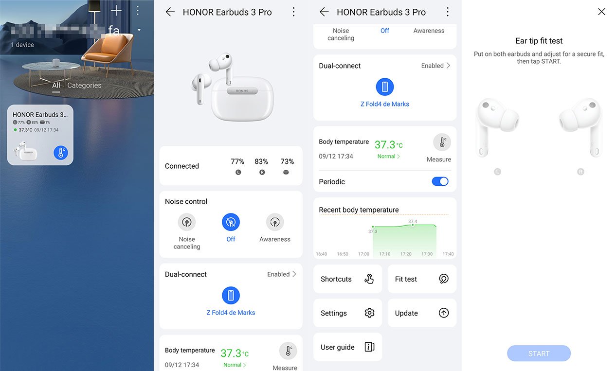 Application des Honor Earbuds 3 Pro