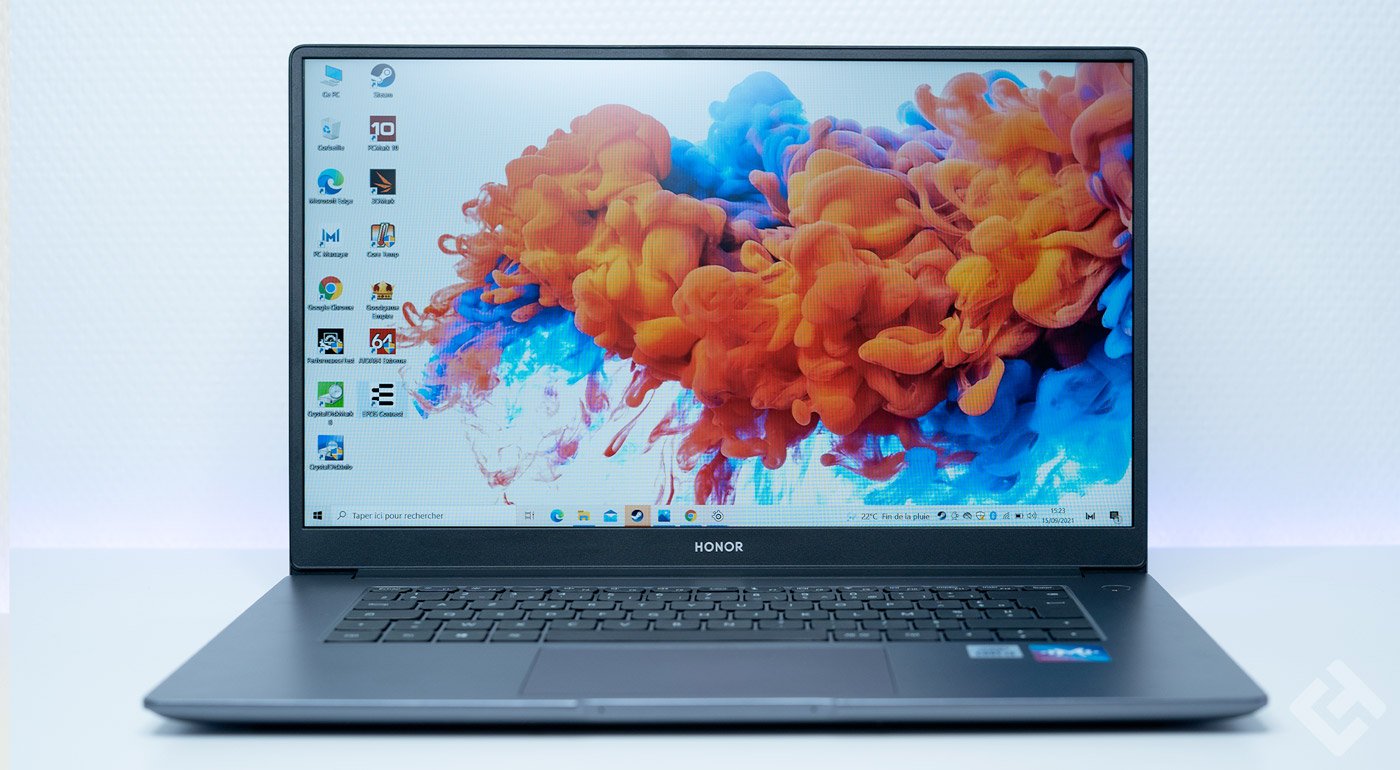 test honor magicbook X 15
