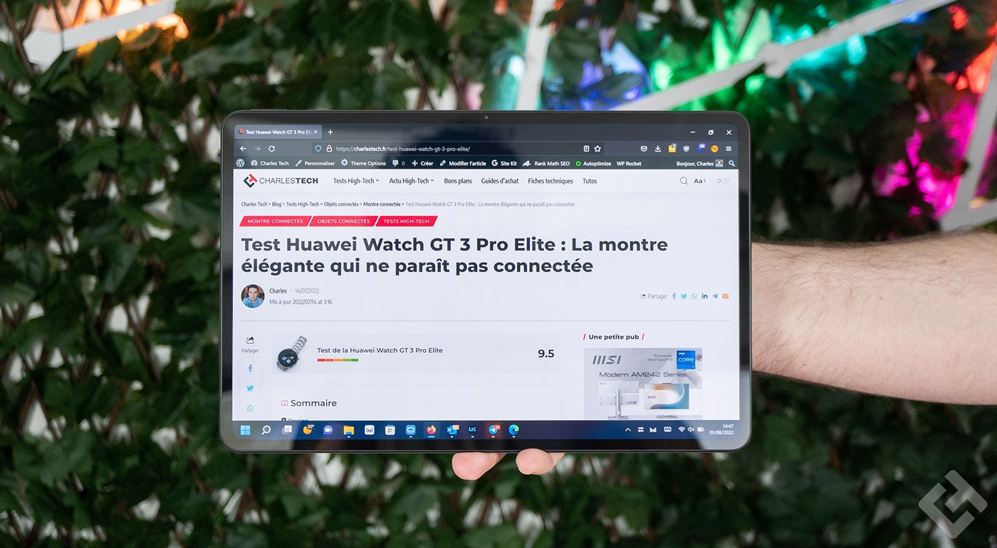 test de la huawei matepad e