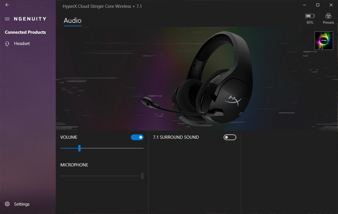 HyperX Cloud Stinger Core Wireless 7.1 test
