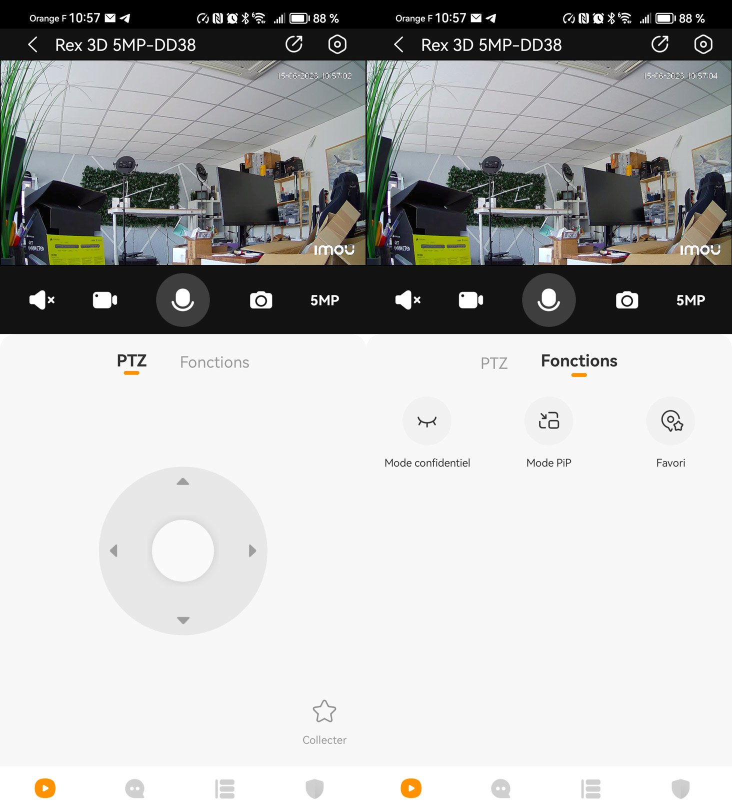 configuration de la imou rex 3D