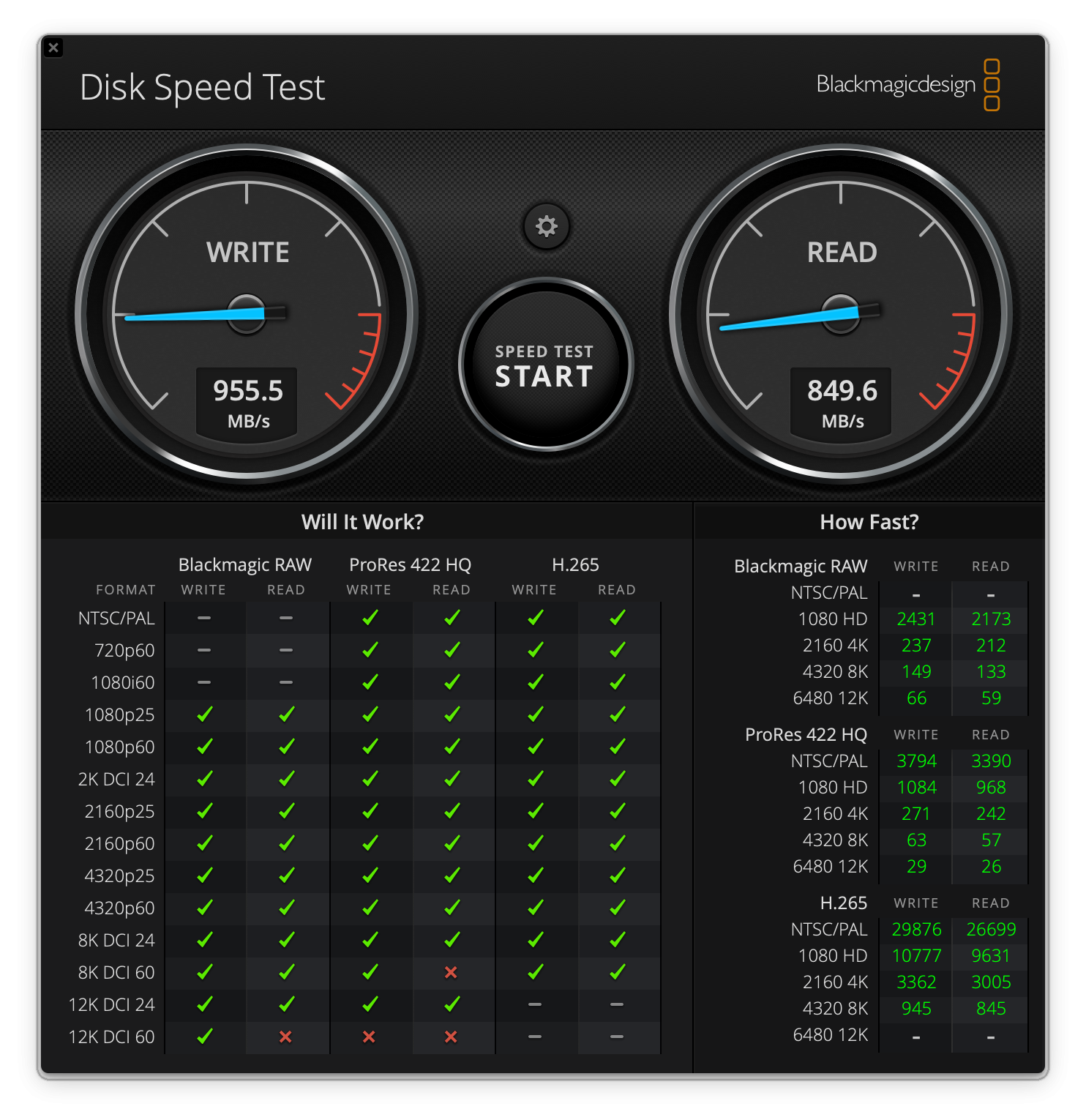 débits du lexar es4