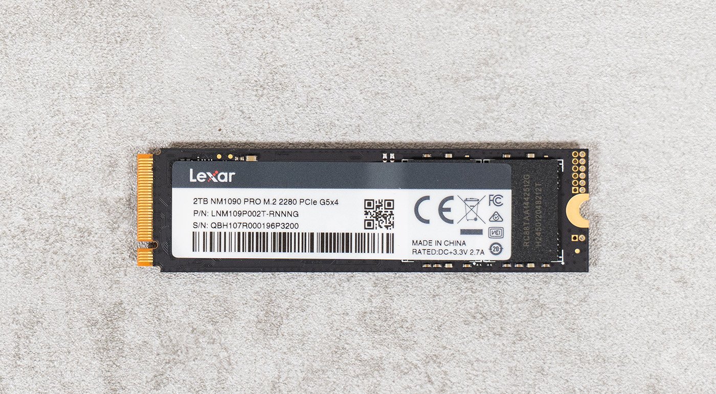 test du lexar nm 1090 pro