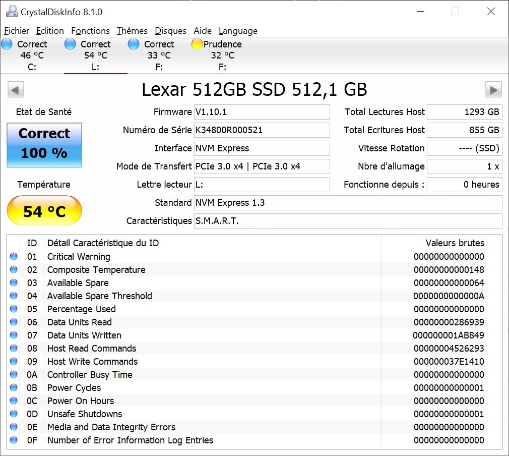 test lexar nm700