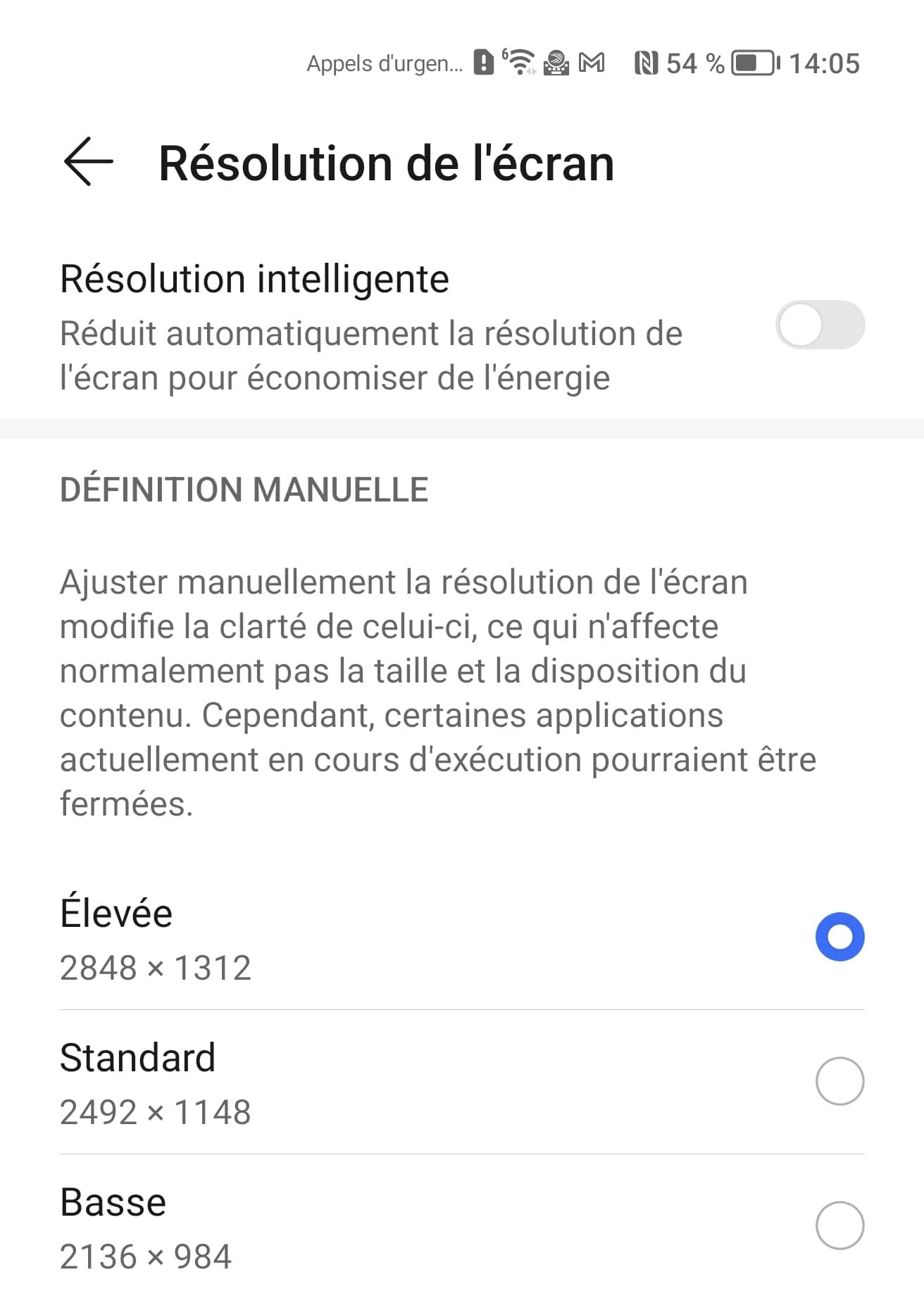 résolution Honor Magic 4 Pro