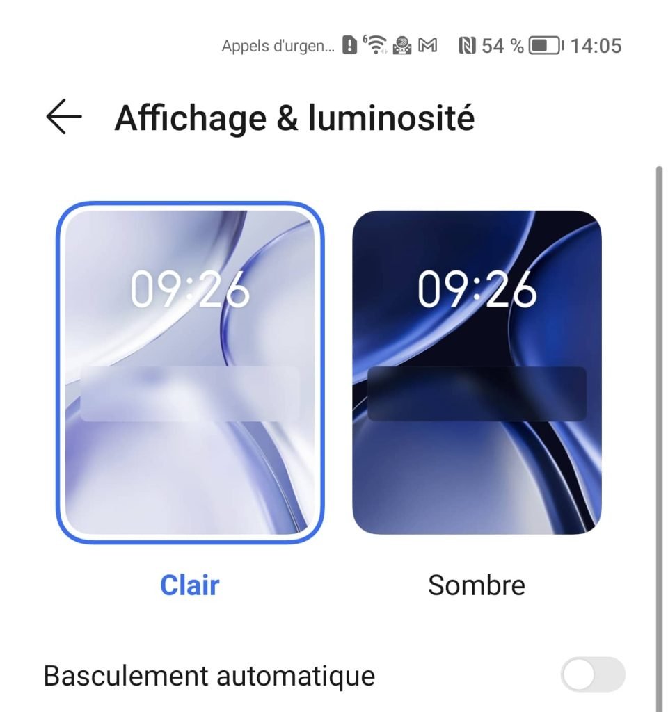 Honor Magic 4 Pro luminosité