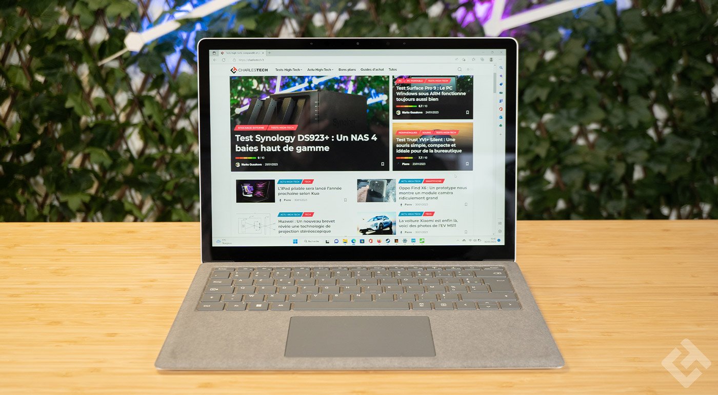 écran du microsoft surface laptop 5