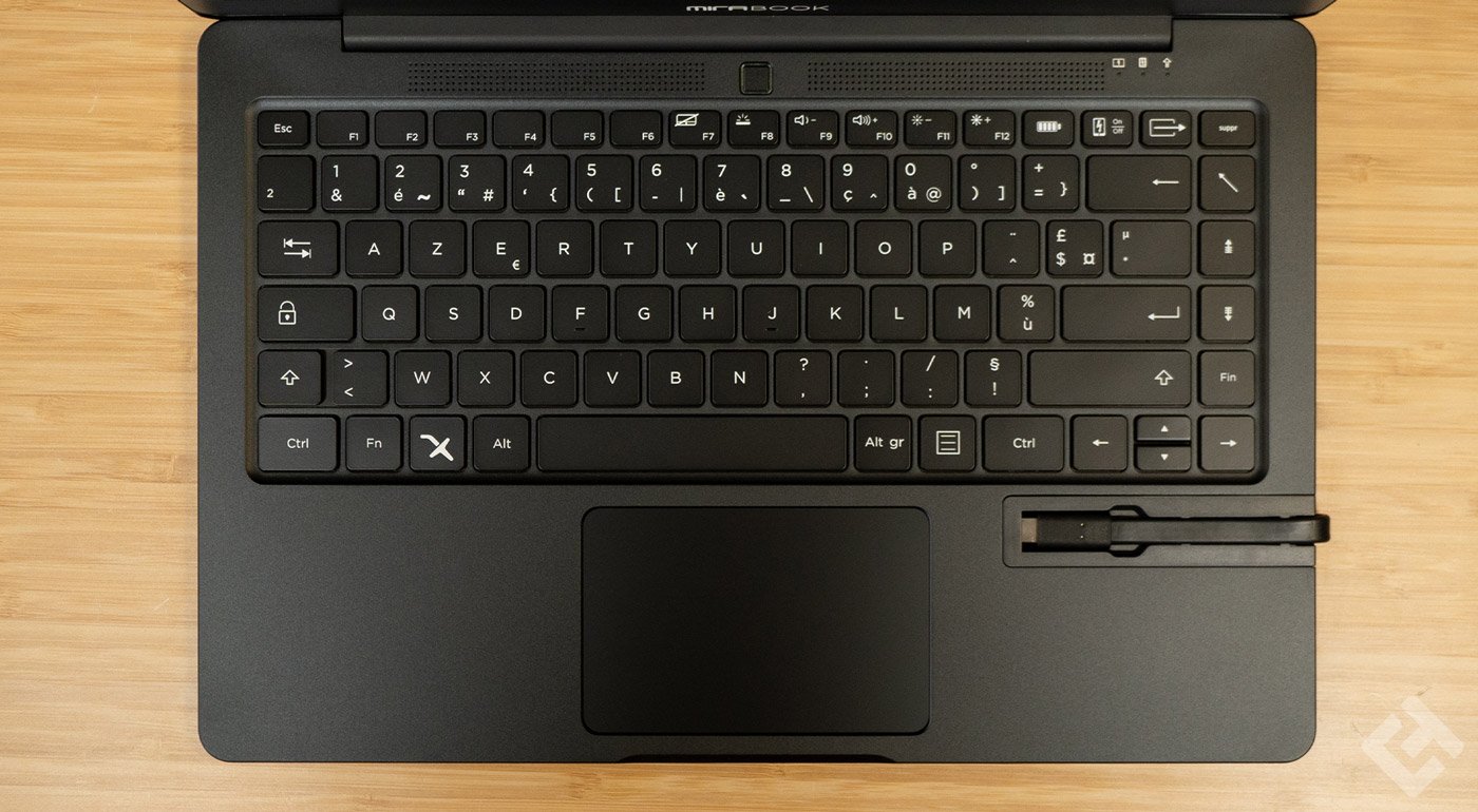 clavier du mirabook