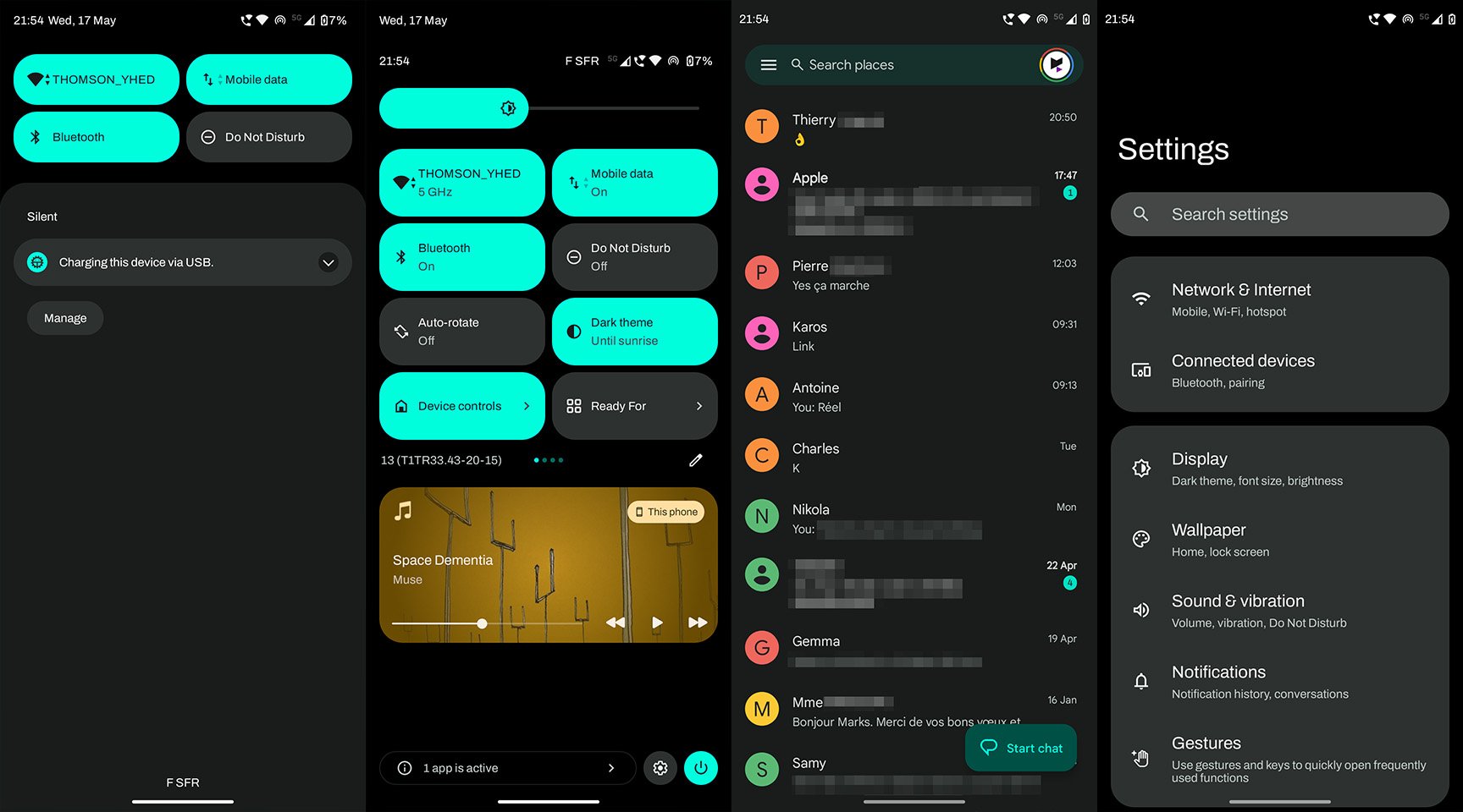 Interface du Motorola Edge 40 Pro