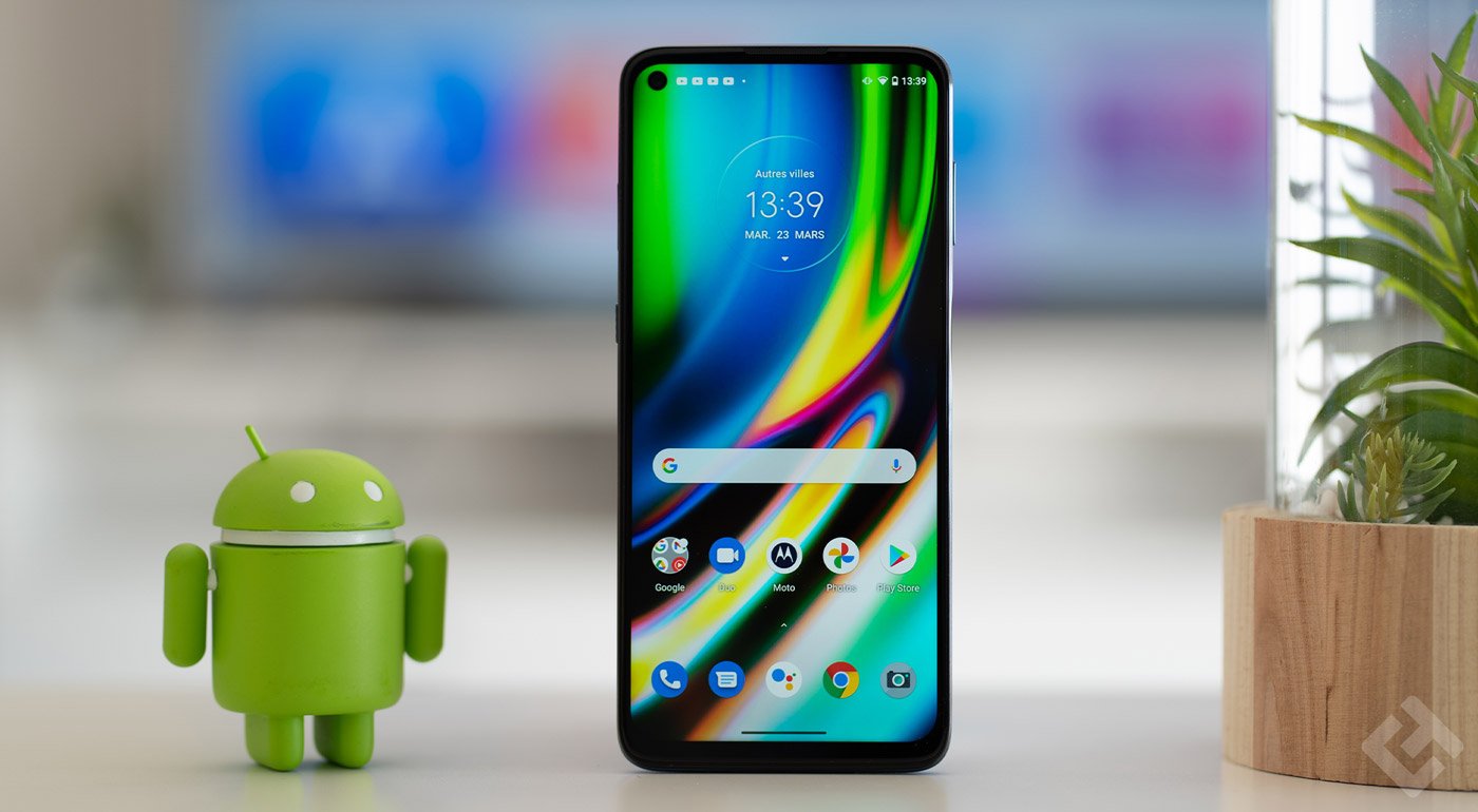 écran du moto g9 plus