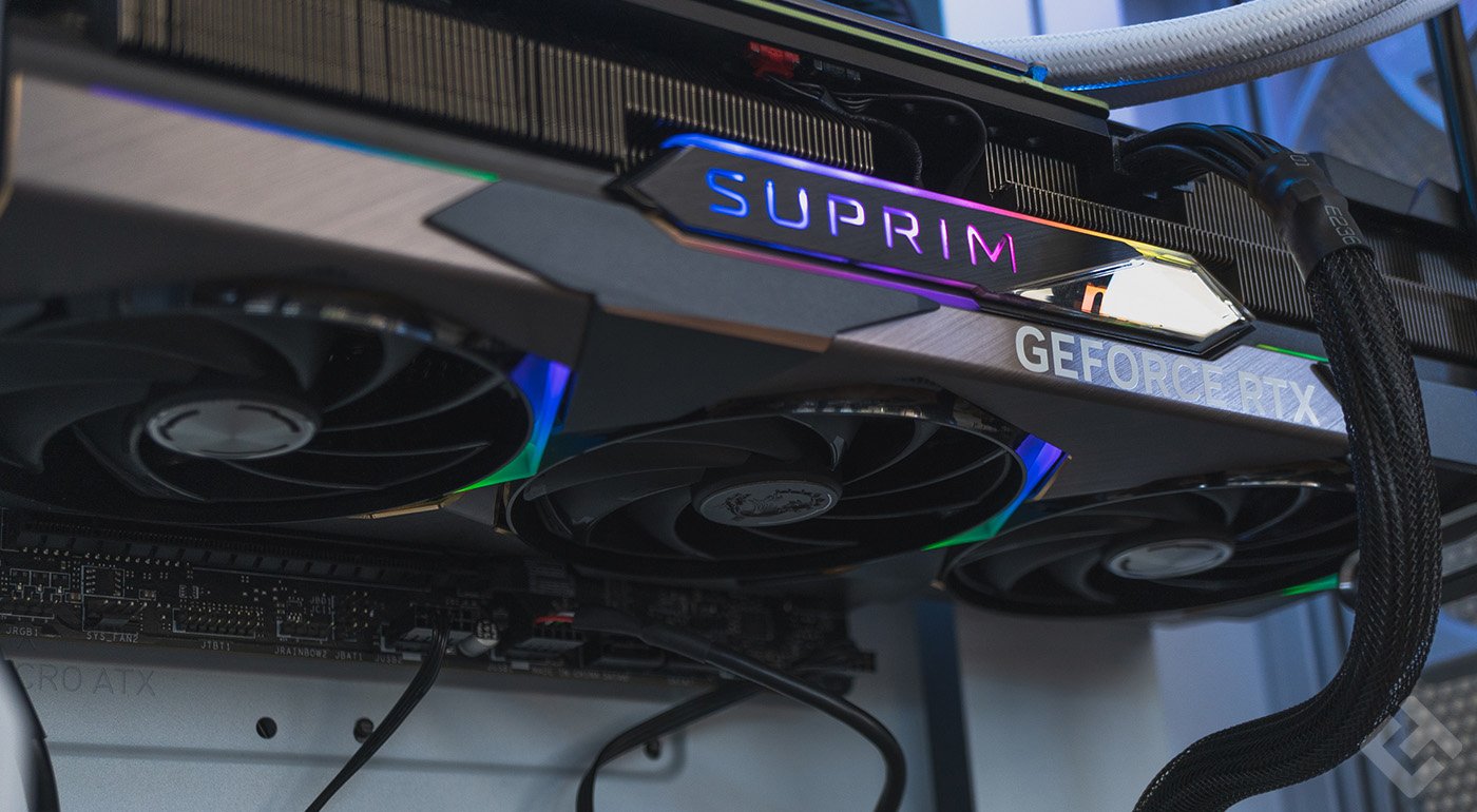 L'éclairage des ventilateurs de la MSI GeForce RTX 4070 Ti Suprim X