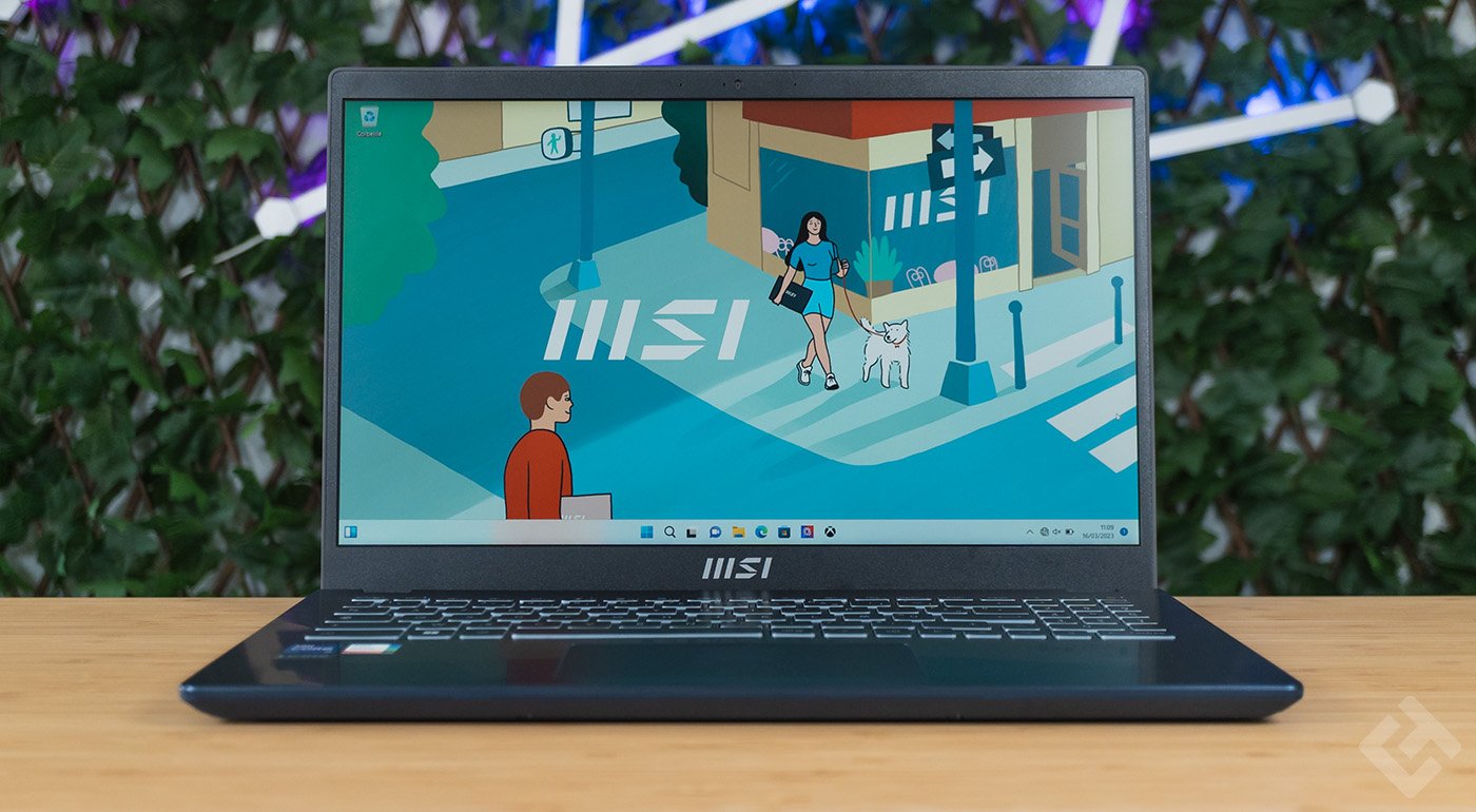 écran du msi modern 15 b13m 255fr