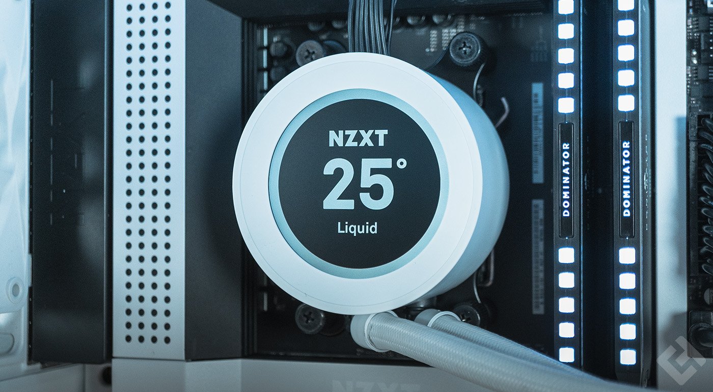 L'écran sur la pompe du NZXT Kraken Elite 360 RGB