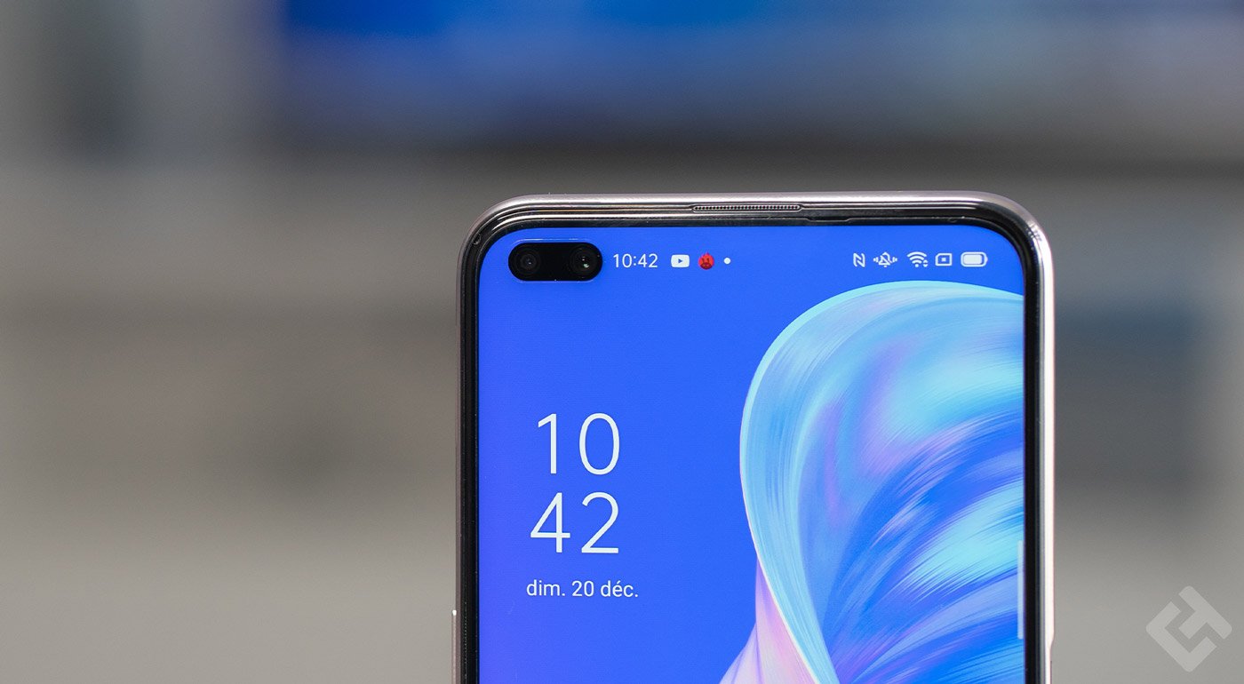 camera frontale du oppo reno 4z